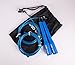WOD Wear Jump Rope - Speed Rope, Ultra Fast Adjustable Speed Cable Rope For Boxing, Traveling Workouts, MMA, Exercise and Fitness, 100% Guarantee (Blue)