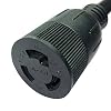 Parkworld-885149-Adapter-Cord-30-AMP-Twist-lock-L6-30-Plug-Male-to-locking-20-Amp-L6-20-Receptacle-Female Parkworld-885149-Adapter-Cord-30-AMP-Twist-lock-L6-30-Plug-Male-to-locking-20-Amp-L6-20-Receptacle-Female
