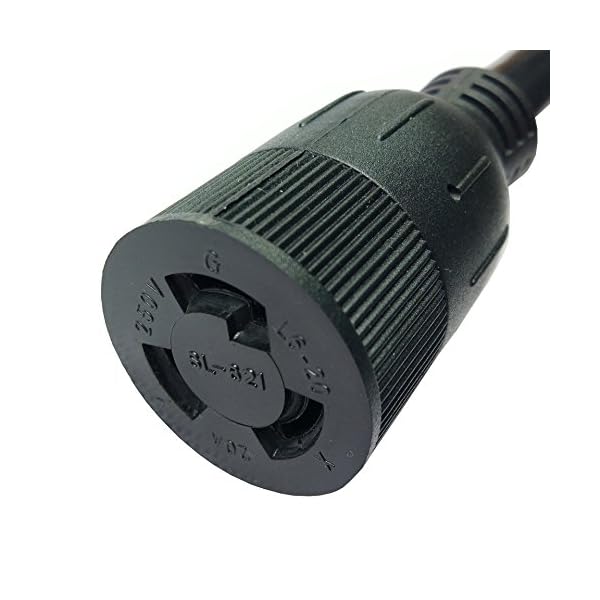 Parkworld-885149-Adapter-Cord-30-AMP-Twist-lock-L6-30-Plug-Male-to-locking-20-Amp-L6-20-Receptacle-Female Parkworld-885149-Adapter-Cord-30-AMP-Twist-lock-L6-30-Plug-Male-to-locking-20-Amp-L6-20-Receptacle-Female