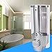 350ml Soap Dispenser Wall Mount Single-Head Manual Hand Liquid Shampoo Shower Gel Dispenser Lotion Container for Office Bathroom Kitchen
