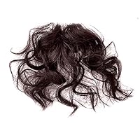 CactusAngui Other Wig Natural Fluffy Curly Fake Fringe Bang Girls Clip-in Hair Extension Hairpiece - Dark Brown