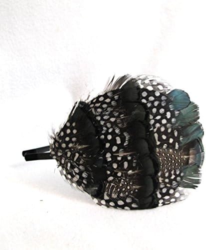 Lady Amhurst Green and Guinea Feather Headband