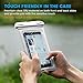 Cambond Floating Waterproof Phone Pouch, 3 Pack Waterproof Phone Case, Transparent PVC Water Proof Cell Phone Pouch Dry Bag with Lanyard for iPhone Xs Max XR X 8 7 6 Plus (White+White+Orange)