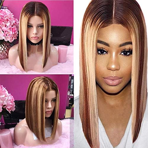YLCOYO Natural Mix Colors Gradient Long Curly Synthetic Wig Full Wig Front Wig