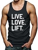 Live. Love. Lift. - Body Building, Gym Men's Tank Top T-shirt