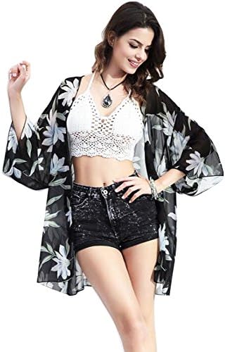 Womens Beach Wear Chiffon Cover Up Cardigan Swimwear Beach Dress