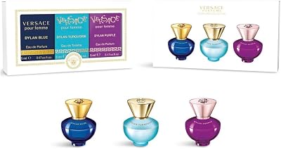 Versace Dylan Purple Turquoise Trio Miniature Collection 5ml EdP/EdT