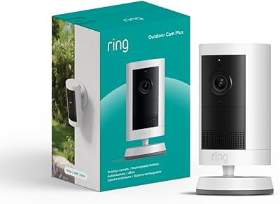 Ring Außenkamera Plus Akku (Outdoor Camera Plus neueste generation) | 2K-Weitwinkelvideo | Kabellose Überwachungskamera zur Selbstinstallation | 30-tägiger Gratiszeitraum für Ring-Abonnement