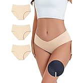 Leovqn Camel Toe Concealer Underwear for Women V Waist Cameltoe Proof No Show Panties Seamless Workout Underwear