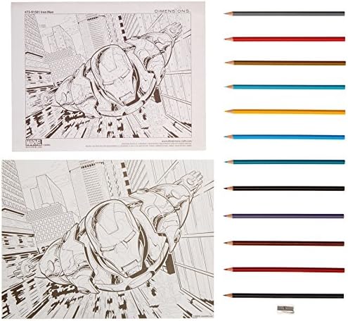 Paint Works 73-91501 Iron Man Pencil by Number Kit