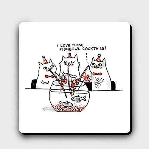 URBAN GRAPHIC Melamine and Cork Four Eyes Cartoon Square 