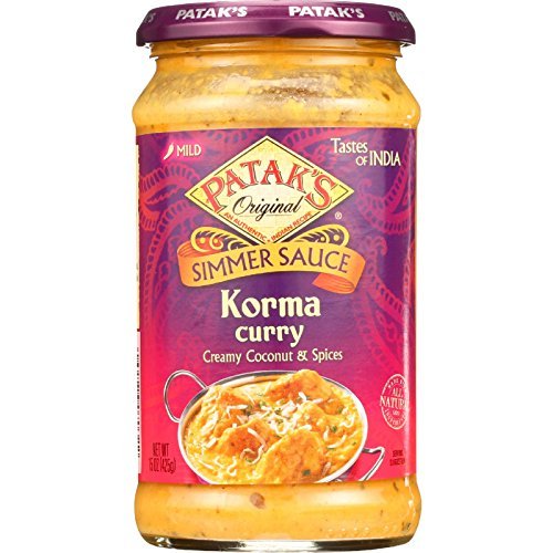 Pataks Simmer Sauce - Korma Curry - Mild - 15 oz - case of 6 - - - - - - by Patak's