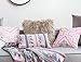 Dikoaina Mongolian Faux Fur Pillow Cover Cushion Case Natural Color (1, 18x18)