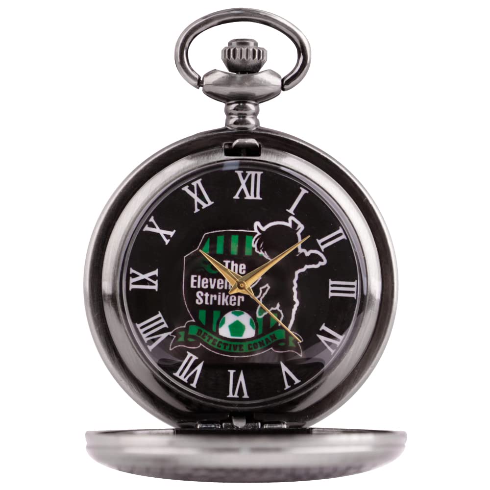 Tiong Cartoon Anime Quartz Pocket Watch with Necklace,Hollow Case Necklace Pocket Watch Birthday Gift for Boys