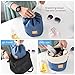 Multifunctional Barrel Shaped Travel Cosmetic Bag, Mini Zipper Jewelry Pocket, Clear PVC Pouch for Make-up Brush, Large Drawstring Hanging Toiletry Packing Organizer Bag for Women Girl Men, Blue