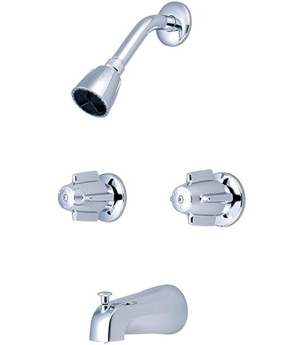 Central Brass Three Handle Tub & Shower Set Chrome 0868-Z - Amazon.com