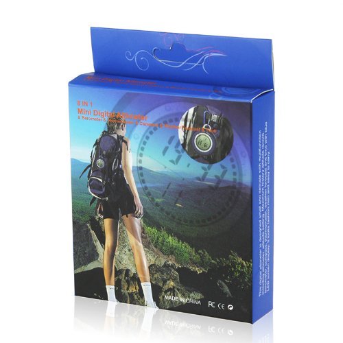 Emperor of Gadgets 6-in-1 Multifunction Mini Digital Compass and Altimeter for Outdoor Sports