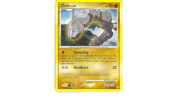 Amazon Com Pokemon Onix 92 Diamond Pearl Reverse Holofoil Toys Games