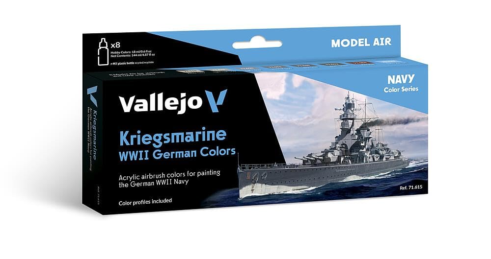 AV Vallejo Model Air Set - Kriegsmarine WWII German Color