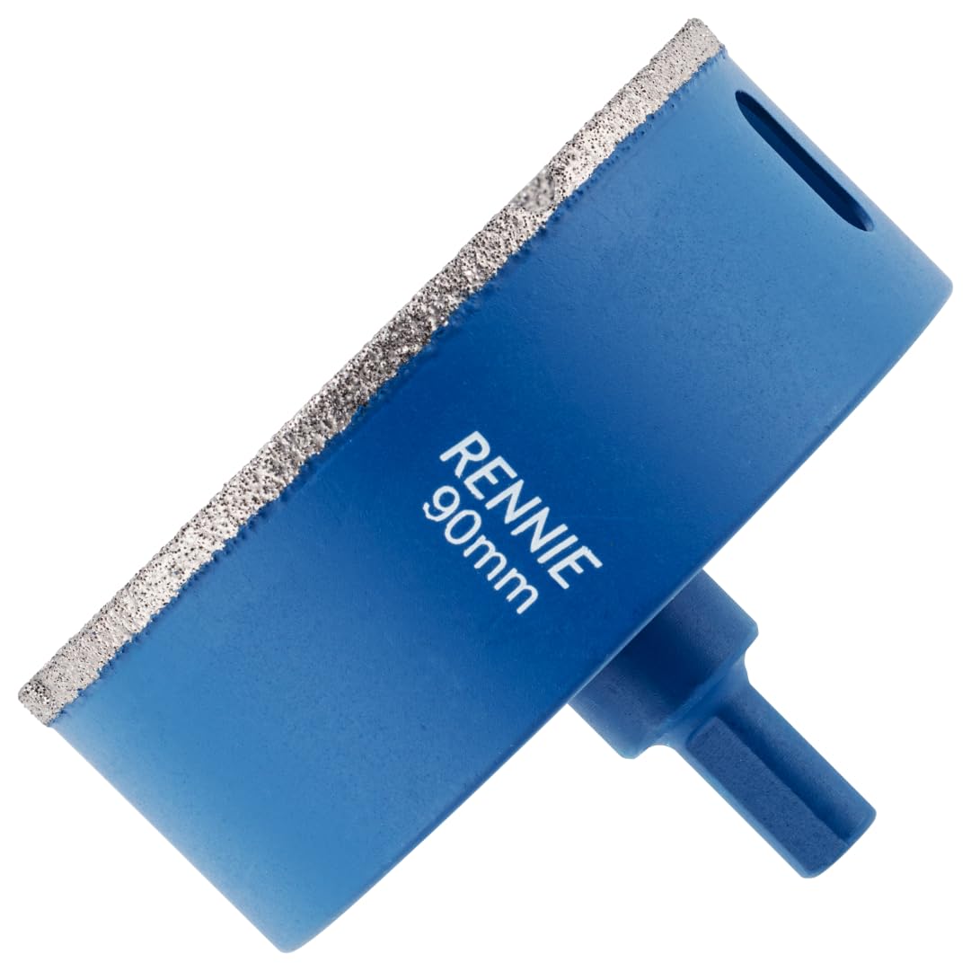 90mm Diamond Hole Saw Drill Bit With Tri Shank For Porcelain Tiles Ceramic Slate Stone Granite Marble Glass. Diamond Core Holesaw/Hole Cutter — image 1