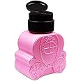 Beauticom Professional HOT PINK Carriage Shaped Nail Pump Dispenser Bottle (Size: 250ml) for Nail Acrylic Acetone Liquid Polish Remover Bottle Tool