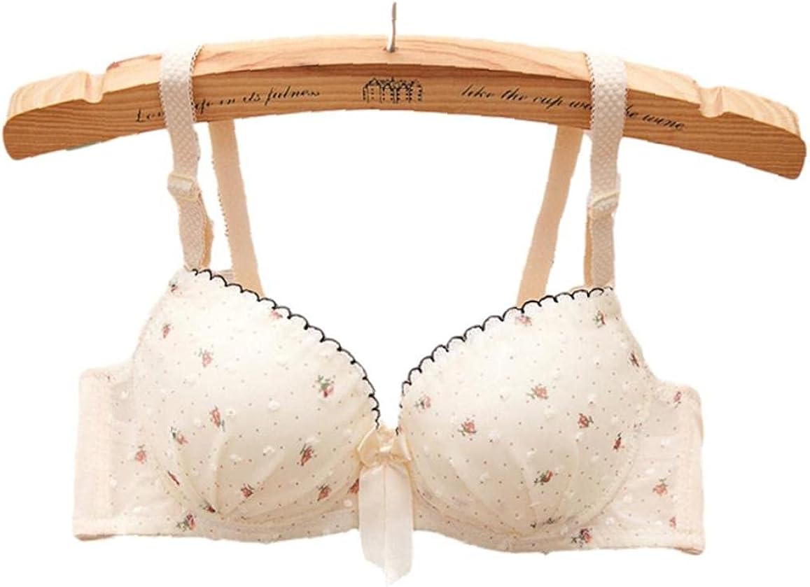 fregthf Filles en Dentelle Florale sousvêtements Top Dot Bralette Souple