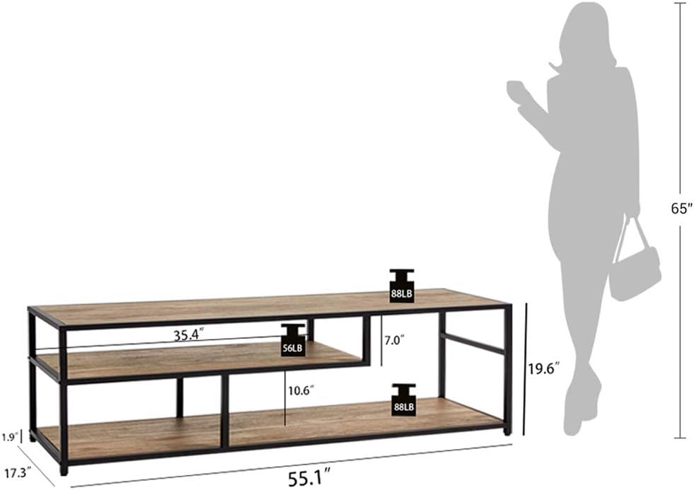 Linsy Home Coffee Table, Wood TV Stand with Storage Shelf for Home, Office, Hotel: Kitchen & Dining