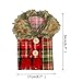 vLoveLife 2pcs Christmas Sweater Wine Bottle Cover, Newest Collar & Button Coat Design Wine Bottle Sweater Santa Wine Bottle Dress Sets for Christmas Gifts Xmas Party Decorations - 1 Red & 1 Brown