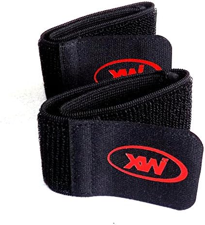 XWI 2 PCS Elastic Soccer Shinguard Stays, One Strap for Each Leg Expandable Hook-and-Loop Fastening Utility Shin Guard Straps