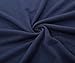 DJT Women's Long Sleeve Boat Neck Lace Hem Hankerchief Tunic Shirts Medium Navy