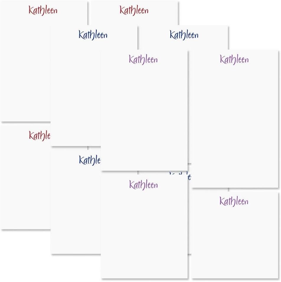 Elegant Personalized Notepad Set Set of 4, 100Sheet