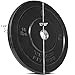 Titan Fitness Pair 15 lb Olympic Bumper Plate Black Benchpress Strength Training