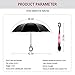 Spar. Saa Double Layer Inverted Umbrella with C-Shaped Handle, Anti-UV Waterproof Windproof Straight Umbrella for Car Rain Outdoor Use