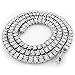 Niv’s Bling - 14K White Gold Plated Tennis Necklace - Iced 1 Row Chain, 36 Inches