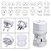 LURICO Detachable International Travel Plug Adapter Set Universal WorldWide International Charger Multi-Socket Outlet Travel Adapter Adaptor Plug Charger For USA UK AUS Europe