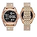 Diamante Watch Band for MK Bradshaw Touch Screen smartwatch,22MM Rhinestone Jewelled Stainless Watch Band for MK Bradshaw,Fossil Q Marshal Gen 2,Gen 3 Q Explorist,Gear S3,Rose Gold
