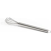Mini Whisks 7 inch 304 Stainless steel Whisk, Hand Egg Mixer for Flour Cake Egg, Kitchen Cooking Baking Use Whisk (1)