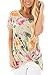 Dokotoo Womens Summer Casual Short Sleeve Floral Knot Blouse Tops and T-Shirts