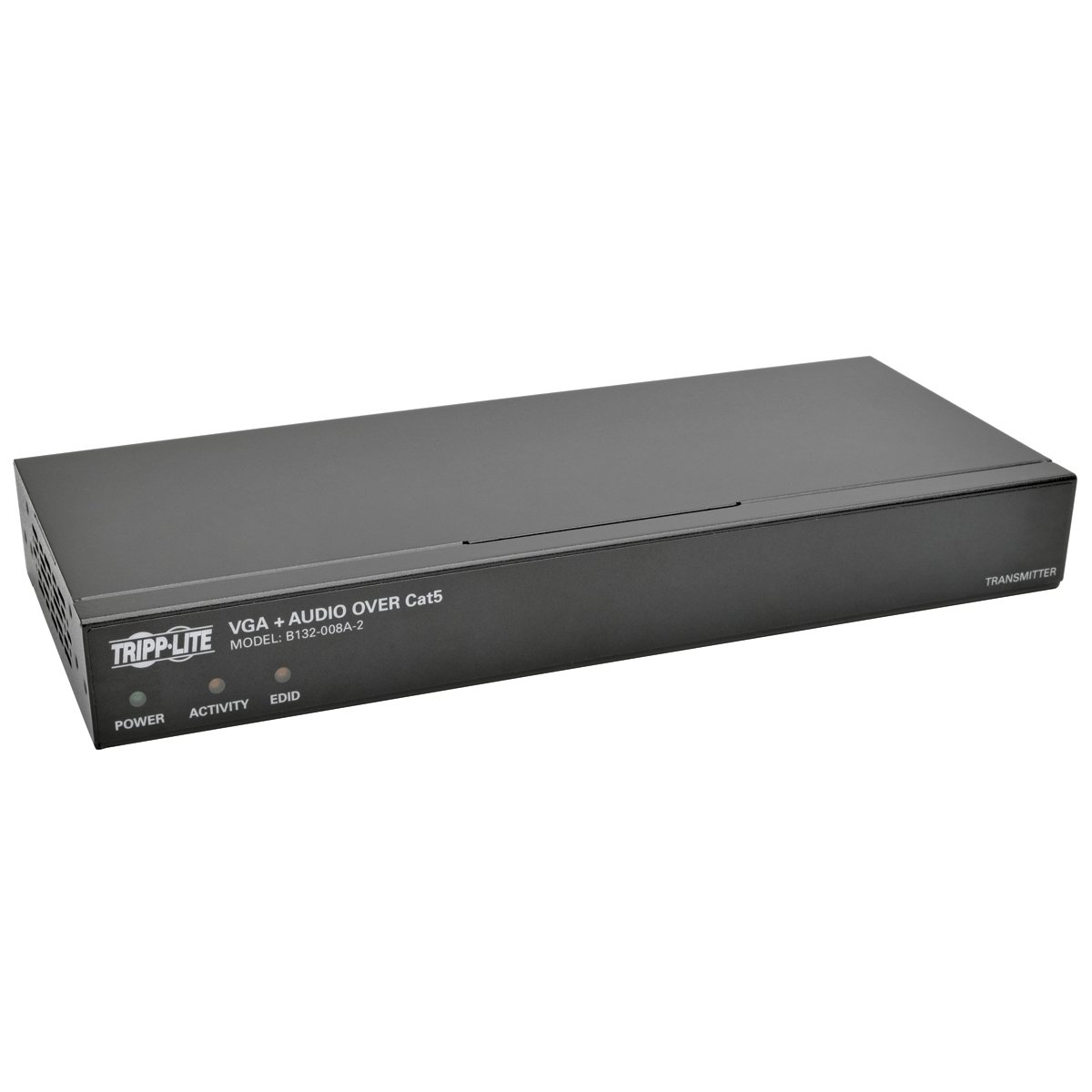 Tripp Lite 8-Port VGA with Audio over Cat5/Cat6 Extender/Splitter, Box-Style Transmitter with EDID, 1920 x 1440 @ 60 Hz, Up to 1,000 ft. (B132-008A-2)