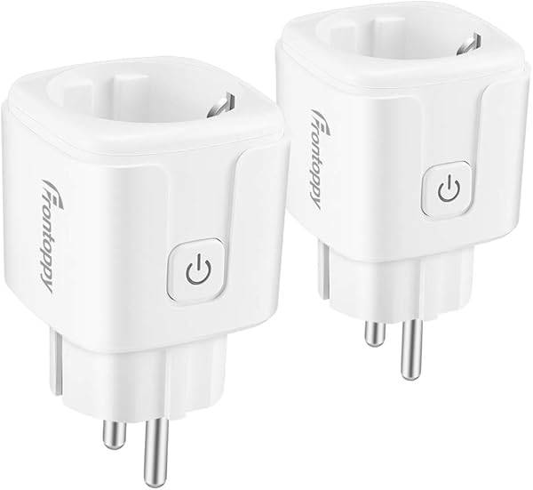 FreeLeben WIFI Enchufe Inteligente 16A Smart Socket Funciona con Apple HomeKit Smart WiFi Socket Enchufe Inteligente Porttil con Control Inalmbrico e Interruptor de Encendido 2 pack