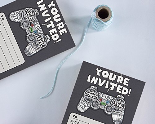 1 Party+Invitations+Postcard+Envelopes+Birthday