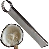 Lylence Coconut Grater Shredder Hand, Mini Long Sturdy Stainless Steel Tool | Sturdy Long Stainless Steel, Coconuts Meat Remo
