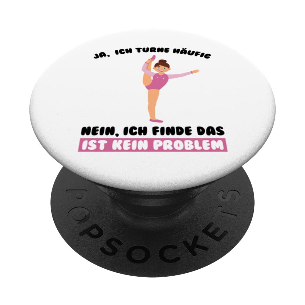 Ja, ich turne häufig Turnen Mädchen PopSockets Swappable PopGrip