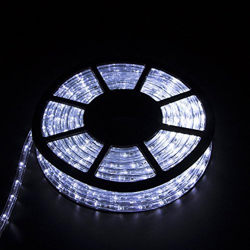 Doitpower Christmas sales promotion 110V 50ft 36 LEDS/m Rope Light Home Indoor/Outdoor Christmas Decorative Party Lighting (Cool White)