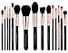 Party Queen 15Pcs Makeup Brushes Set Luxury Rose Golden Synthetic Wool Beauty Brush Tool Cosmetics Brush Kit