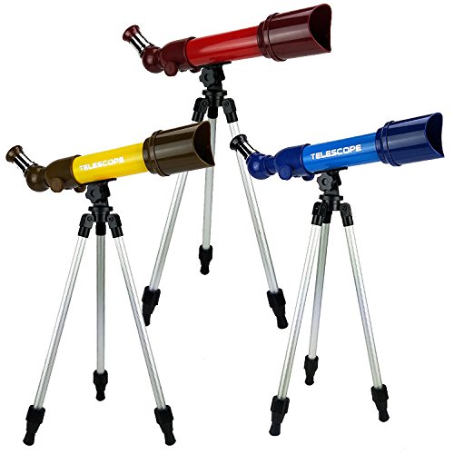 Youtop Educational Astronomical Telescope Toy Adjustable 40/60/80X w/ 2-Section Tripod for Kids Yellow