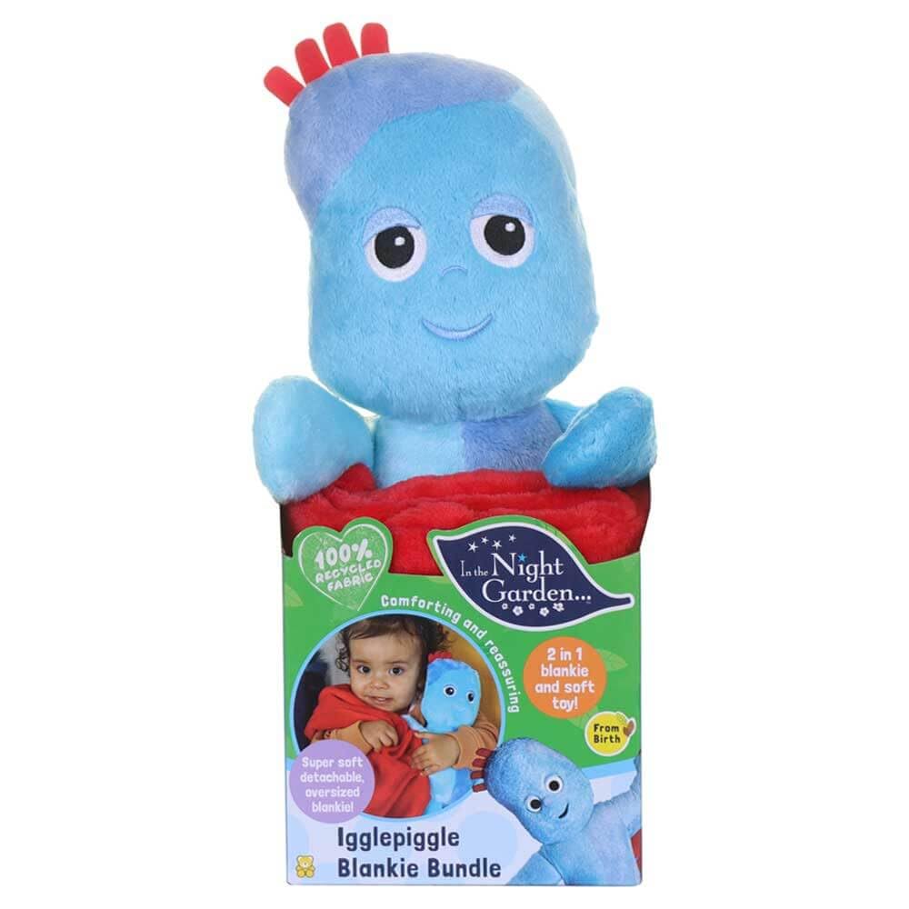 In the Night Garden Iggle Piggle Super Soft Blankie Bundle: Soft Toy With Detachable Soothing Comfort Blanket