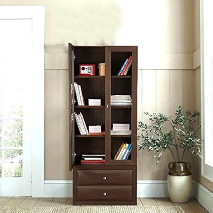 HomeTown Cambry Engineered Wood Book Shelf in Walnut Colour