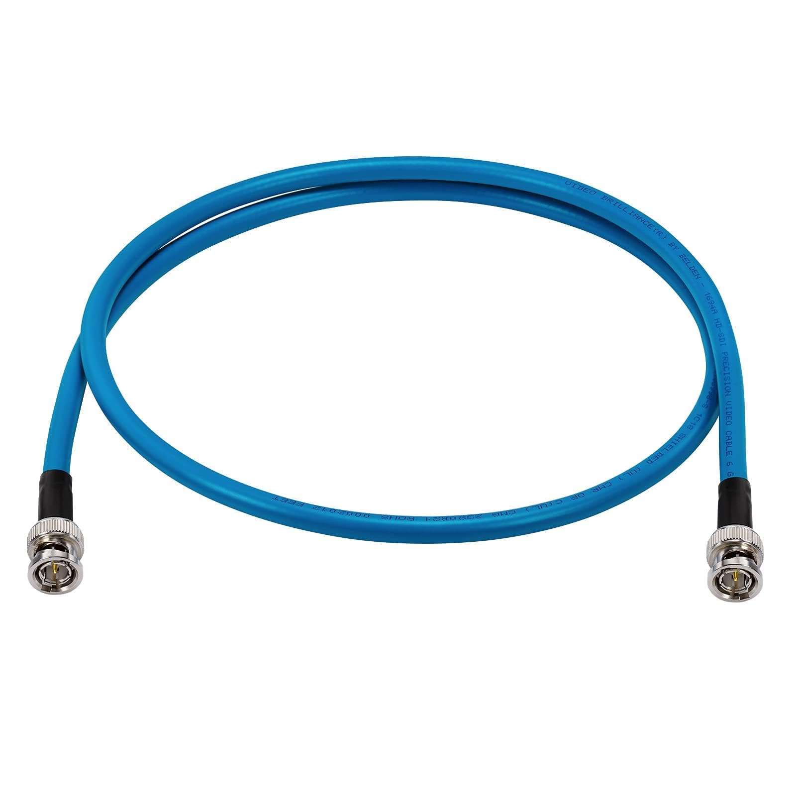 Bingfu SDI Cable BNC Male 75 Ohm 3G/6G SDI Digital Video Cable(Belden 1694A) 100cm/3.28ft for Cameras and Video Equipment, Supports HD/3G/1080P/4K-UHD