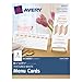 Avery Textured White Menu Cards, 8.5 x 3.66 Inches, Pack of 30 (80505)